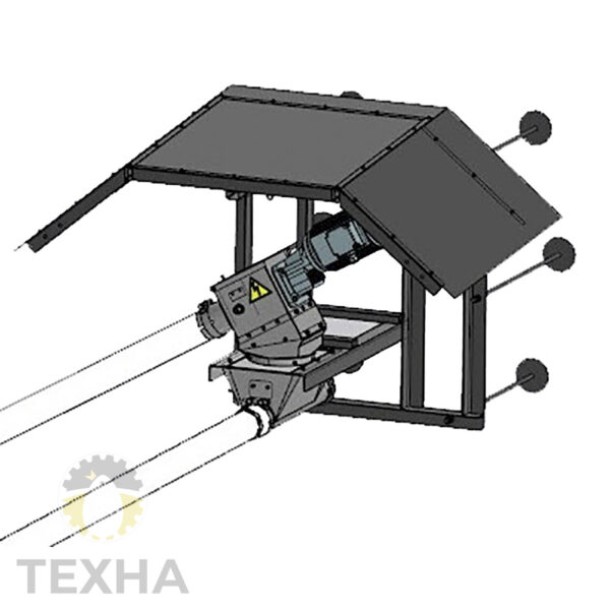 Блок пересыпки сыпучих кормов